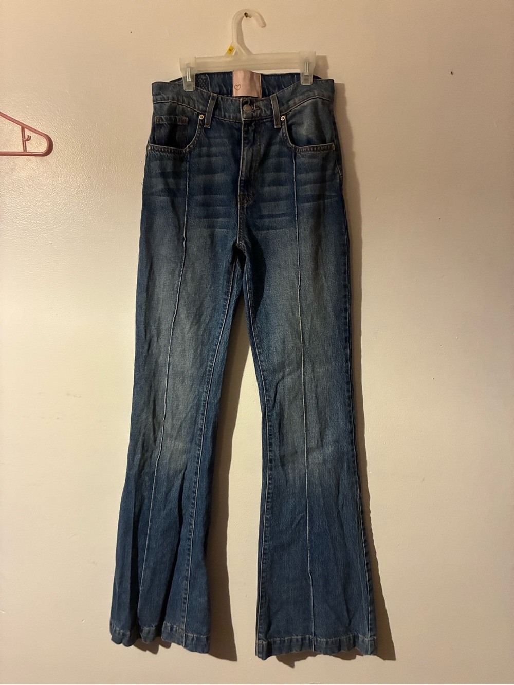 Revice Denim star Patchwork Flare Jeans Size 24 High Rise